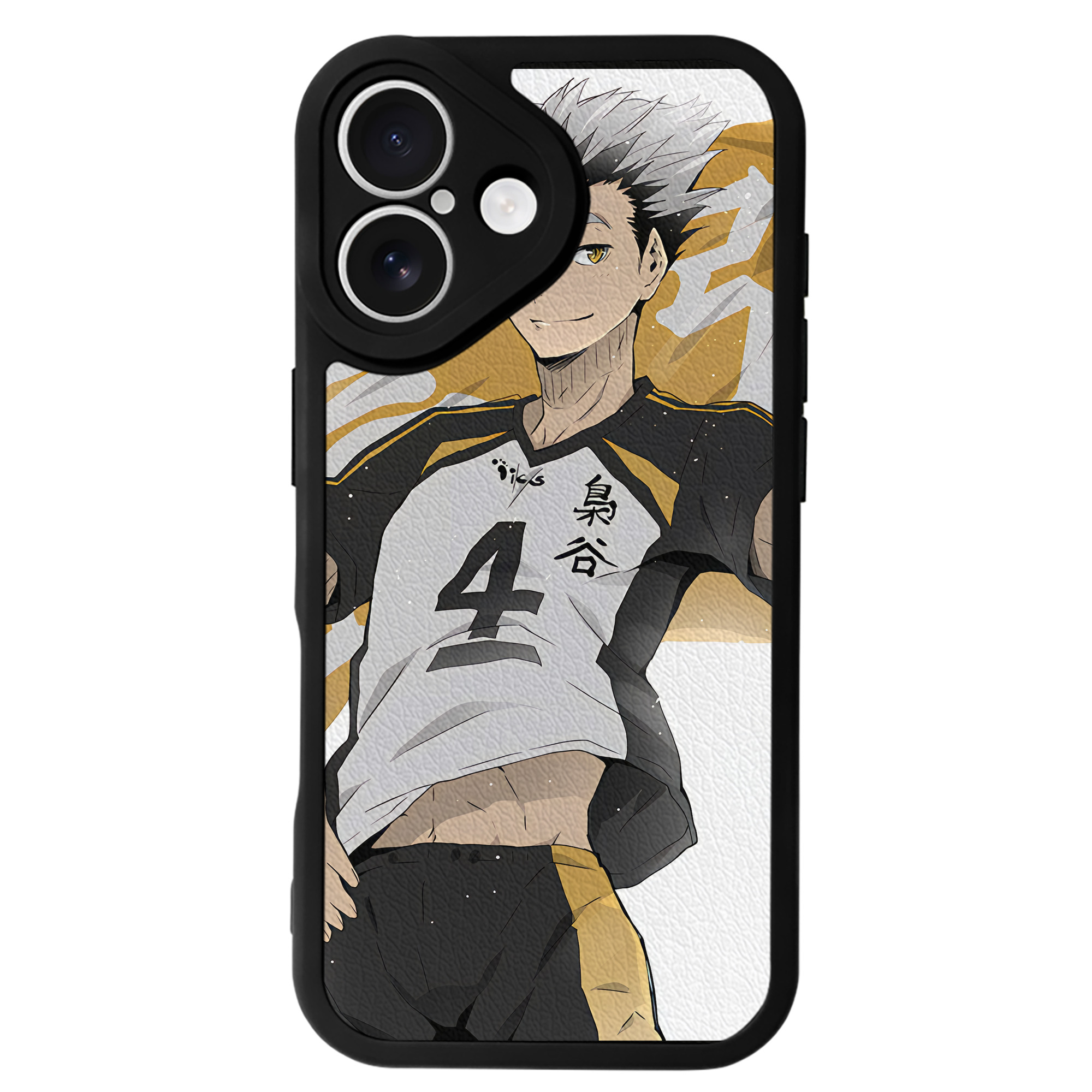 （画像用） ハイキュー!! Haikyu!! 【iPhone 16シリーズ対応】シリコンスマホケース（レザー調） 材質：シリコン